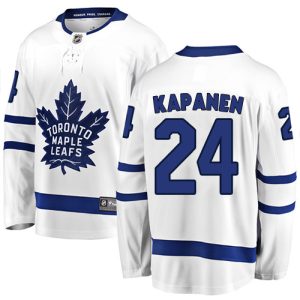 Kinder Toronto Maple Leafs Eishockey Trikot Kasperi Kapanen #24 Breakaway Weiß Fanatics Branded Auswärts